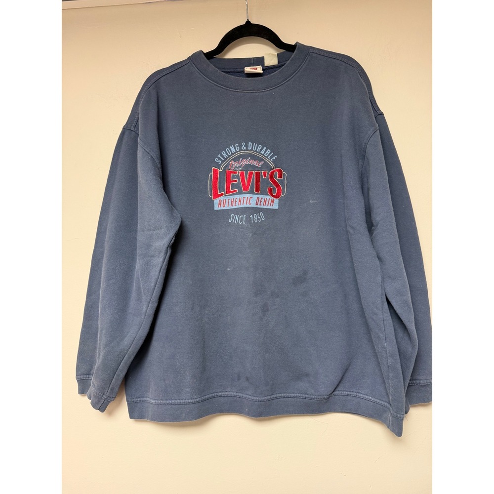 Levi's Jeans For Women Blue‎ Crewneck Sweatshirt - Size M - Authentic Denim